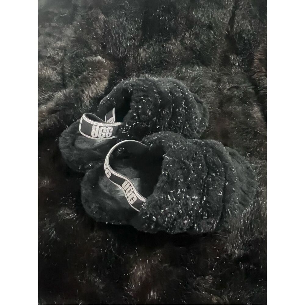 UGG Fluff Yeah Slide Poppy Metallic  Slipper‎ kids 3